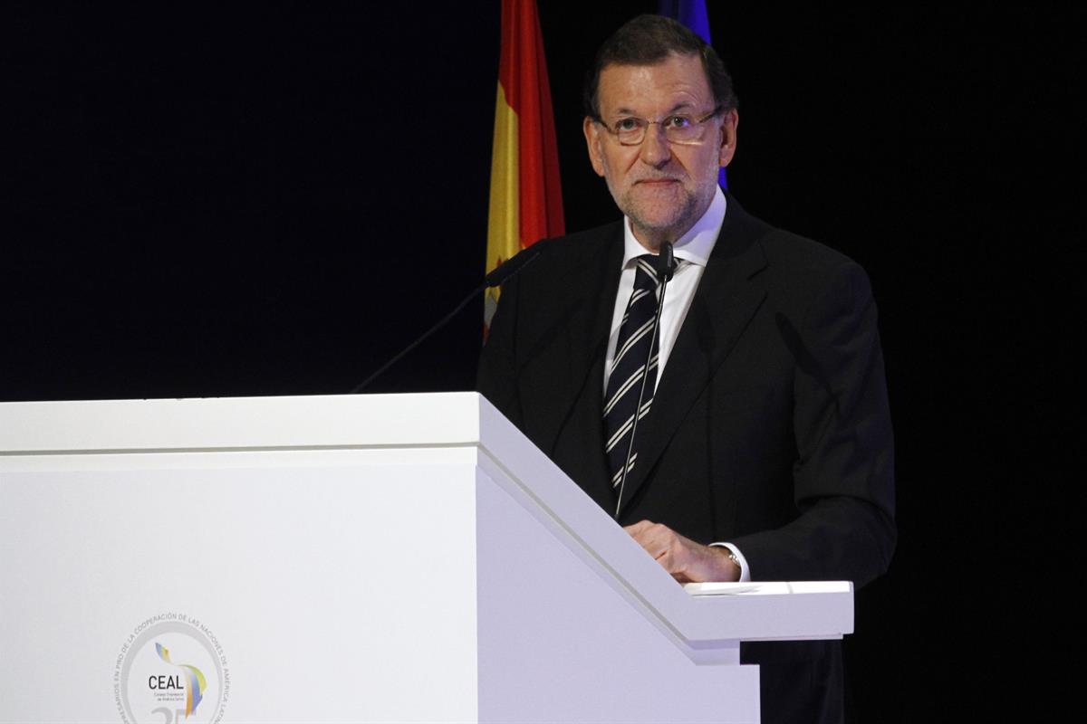 2/10/2014. Rajoy inaugura la XXV Asamblea Plenaria del CEAL. El presidente del Gobierno, Mariano Rajoy, durante su intervención en el acto d...